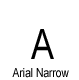Arial Narrow Font