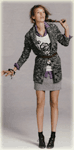 Woman tugging hair and looking lost