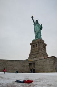 Planking at Statue of Liberty